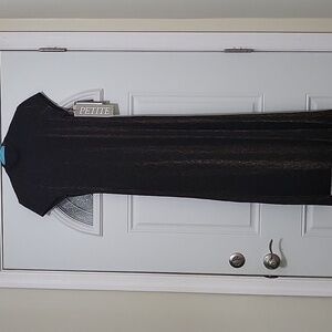 Vintage metalic leopard maxi dress